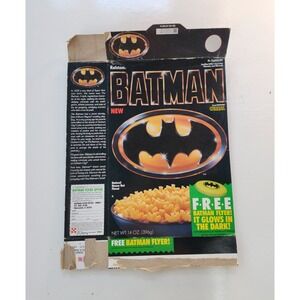 Vintage 1989 Ralston Batman Cereal Box DC Comics Super Hero